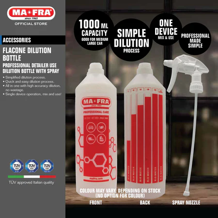 mafra flacone professional detailer dilution bottle 1l