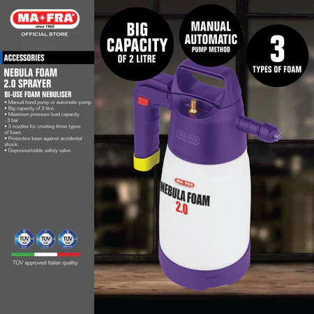 mafra nebula foam 2.0 sprayer (bi use foam sprayer)